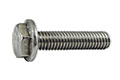 VTEFR hex head screw with flange knurled DIN6921